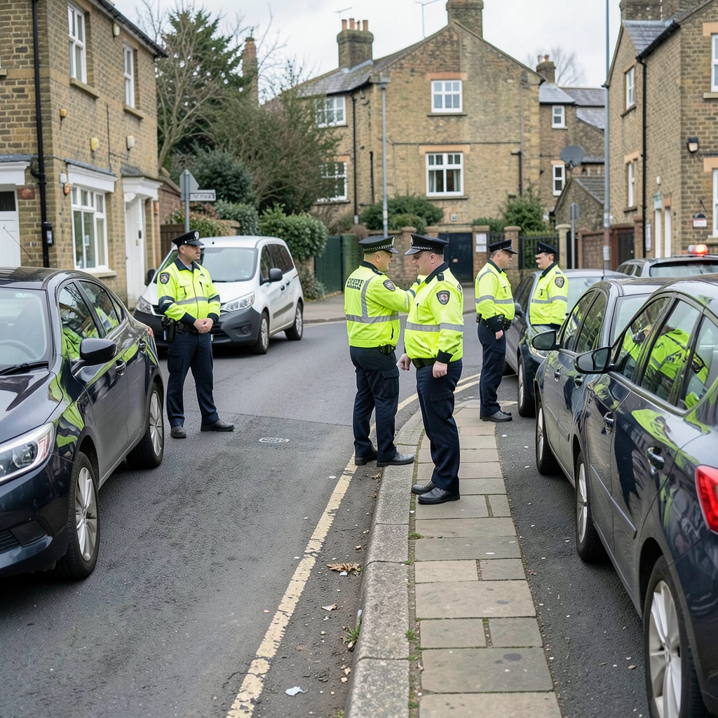 Police parking enforcement carried out in North East Oxford